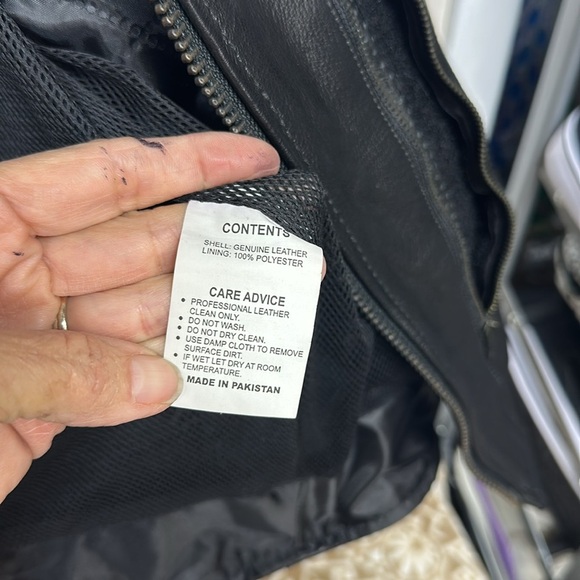 Tennessee Full Grain Leather Motorcycle Jacket with Zip out Liner Sz 2X - Picture 13 of 16